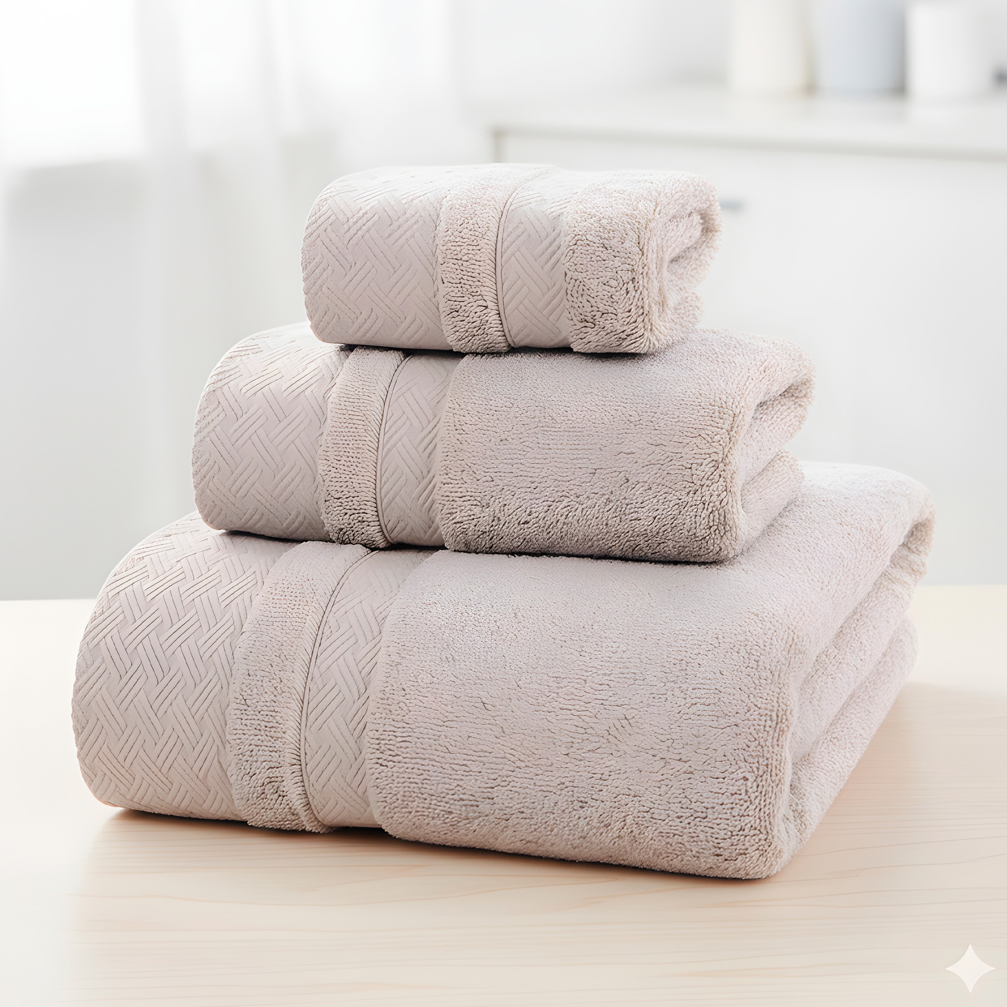 Juego 3 Toallas de Baño Algodón Suave Absorbente Colores 8