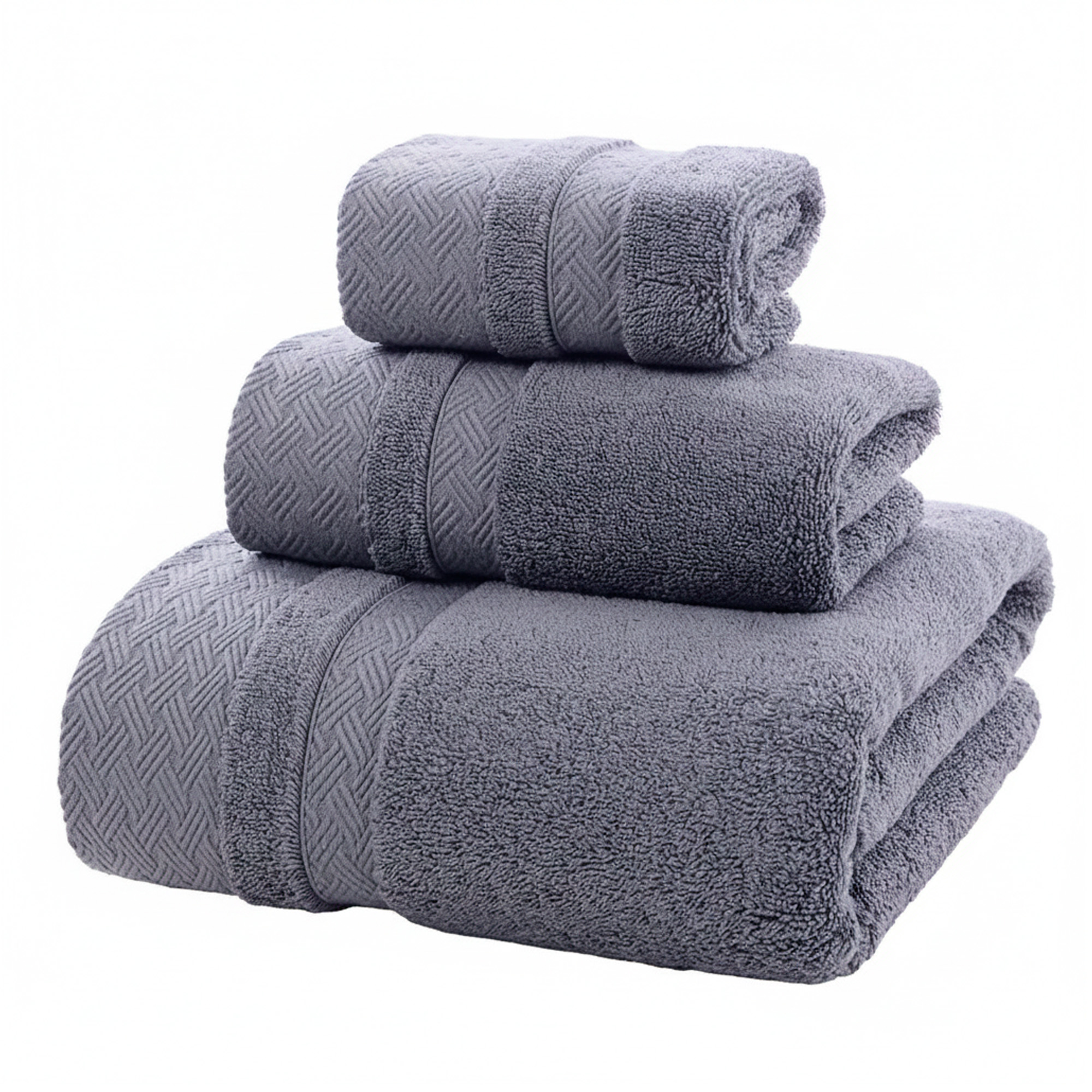 Juego 3 Toallas de Baño Algodón Suave Absorbente Colores 5