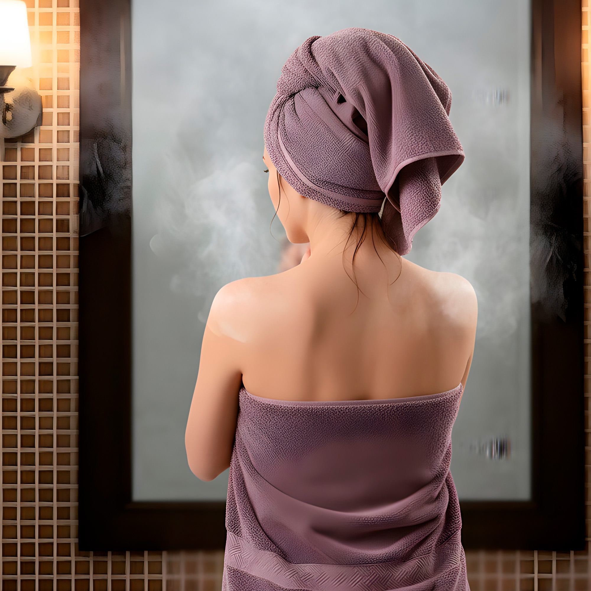 Juego 3 Toallas de Baño Algodón Suave Absorbente Colores 3