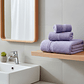 Juego 3 Toallas de Baño Algodón Suave Absorbente Colores - Miniatura 19