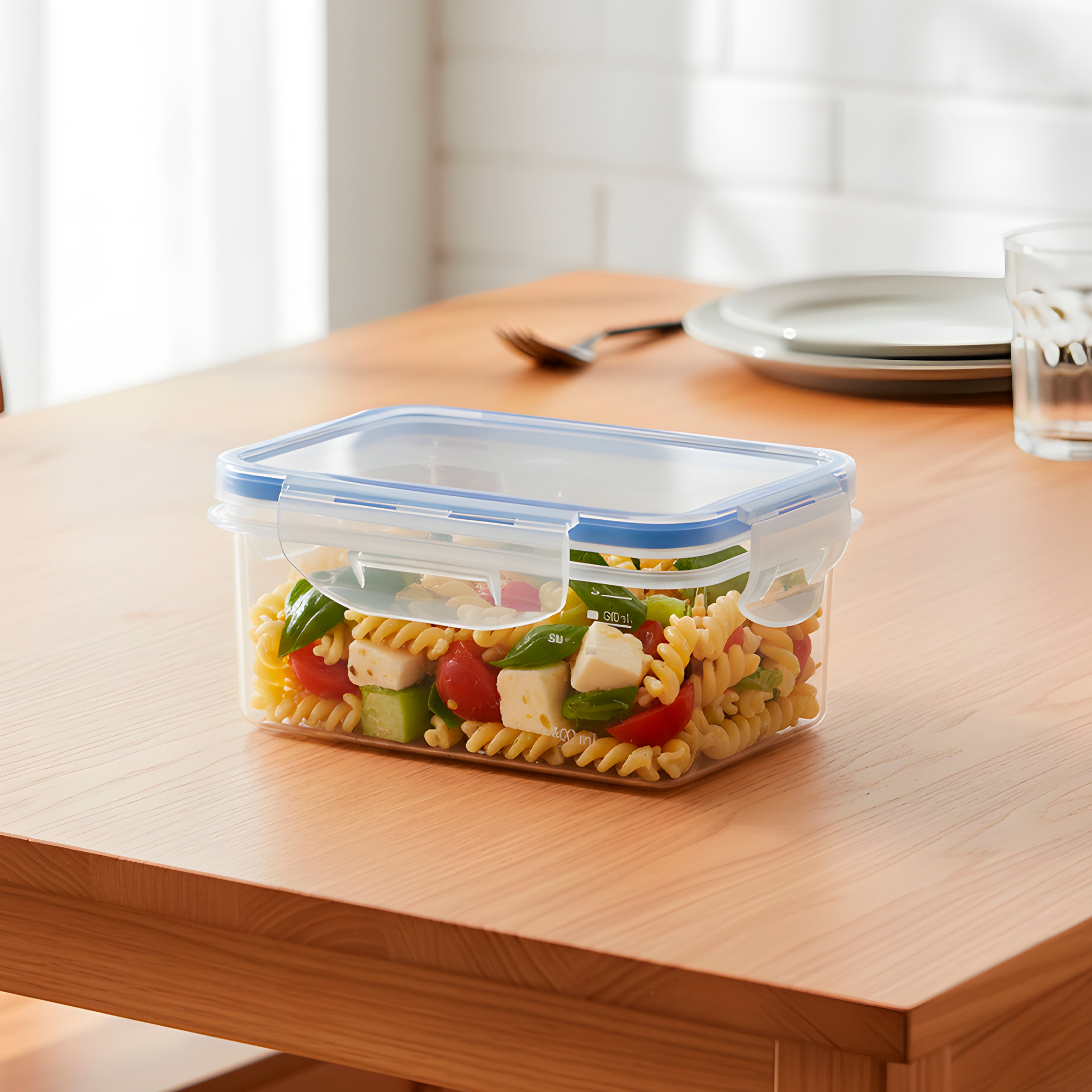 Contenedor Taper Herméticos Plástico 500 ML Comida Almuerzo 8