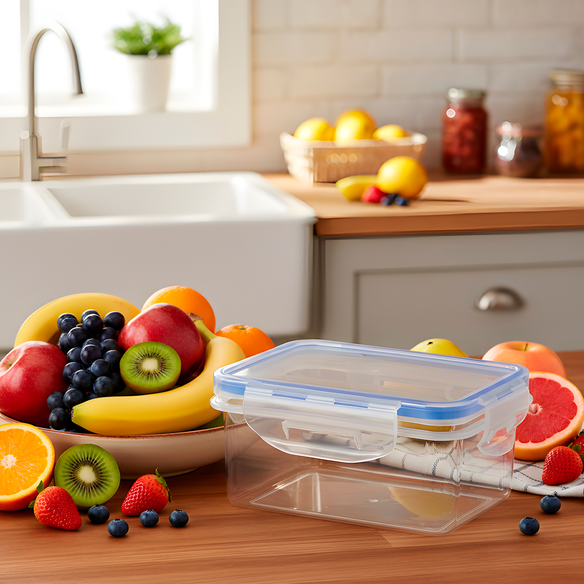 Contenedor Taper Herméticos Plástico 500 ML Comida Almuerzo 10