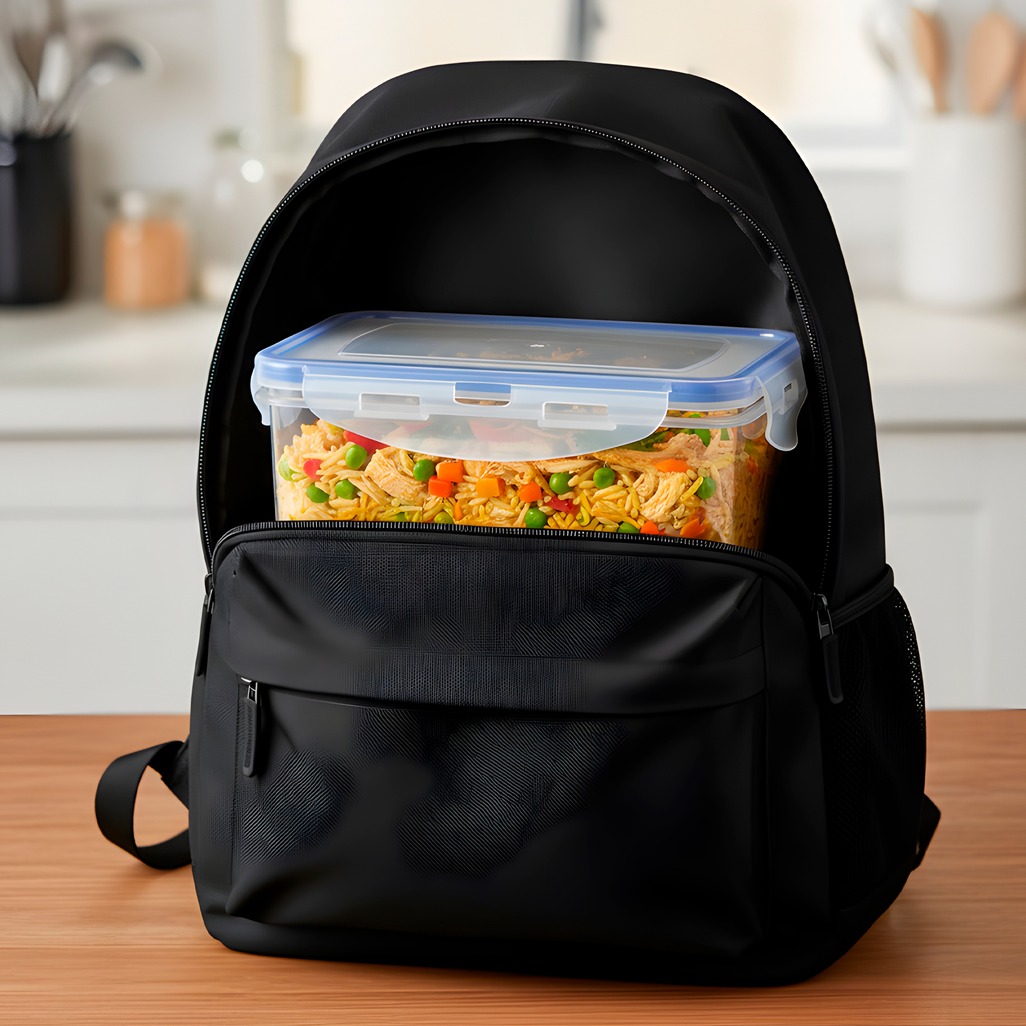 Contenedor Tupper Herméticos Plástico 1000ML Comida Almuerzo 3