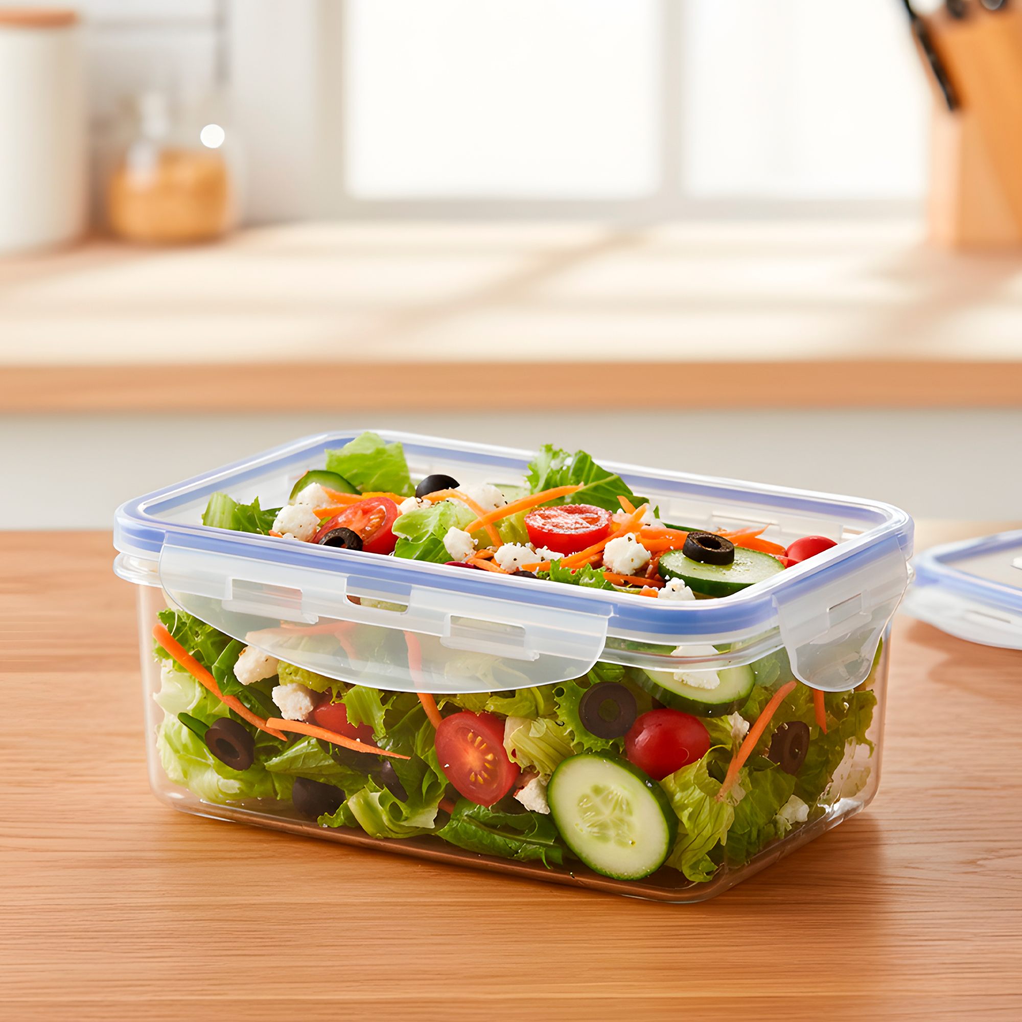 Contenedor Tupper Herméticos Plástico 1000ML Comida Almuerzo 5