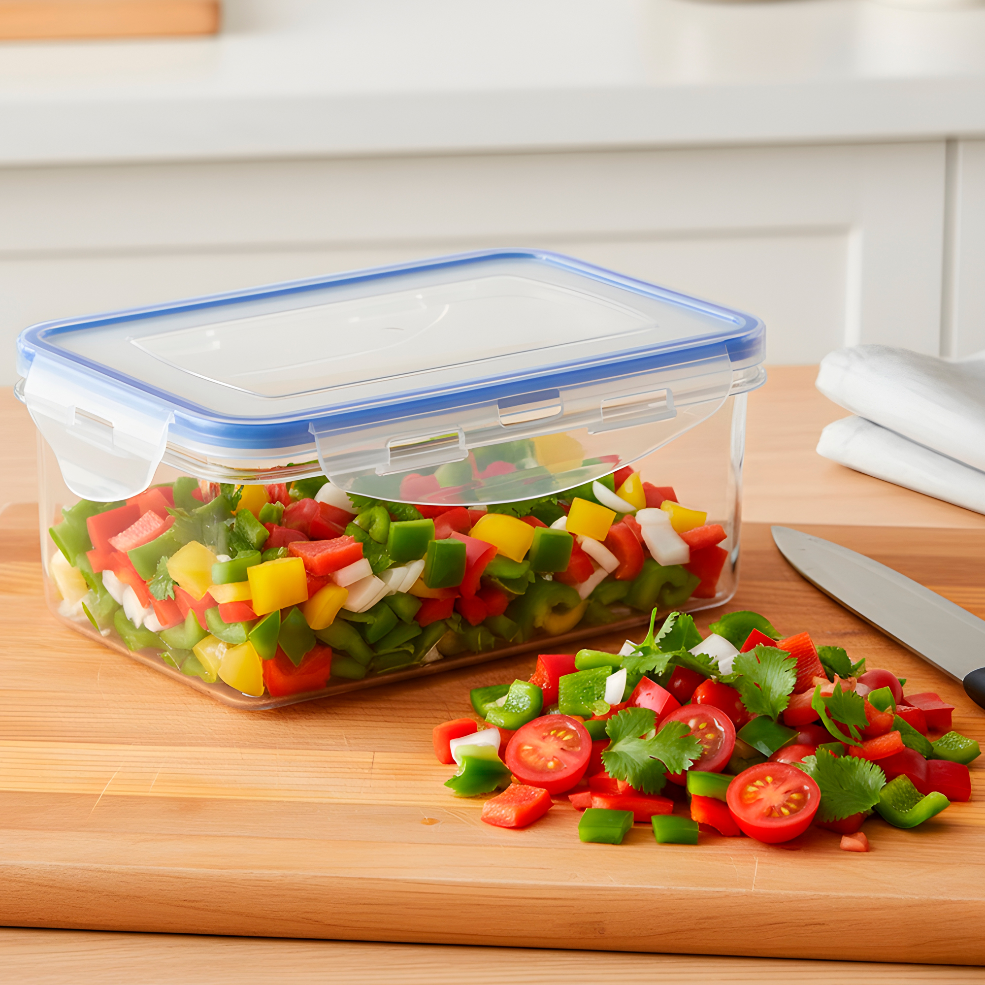 Contenedor Tupper Herméticos Plástico 1000ML Comida Almuerzo 9