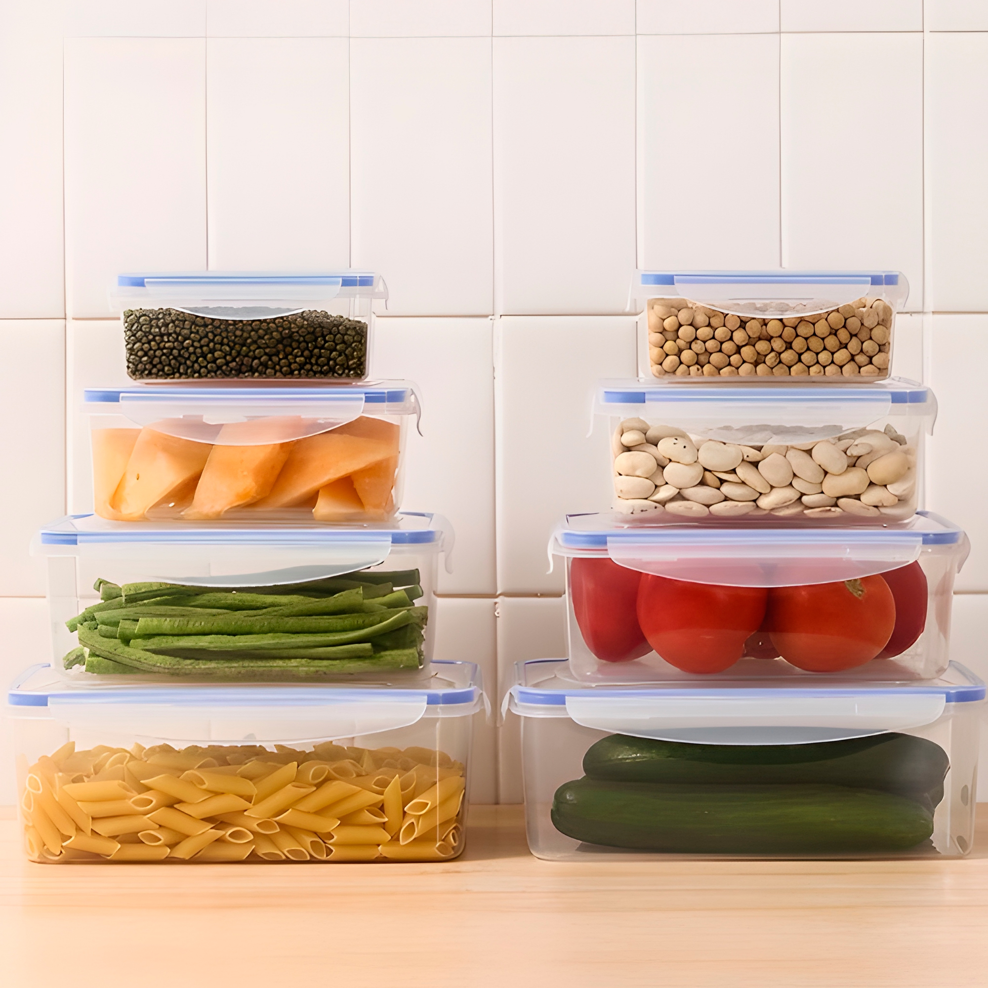 Contenedor Taper Herméticos Plástico 2500ML Comida Almuerzo 10