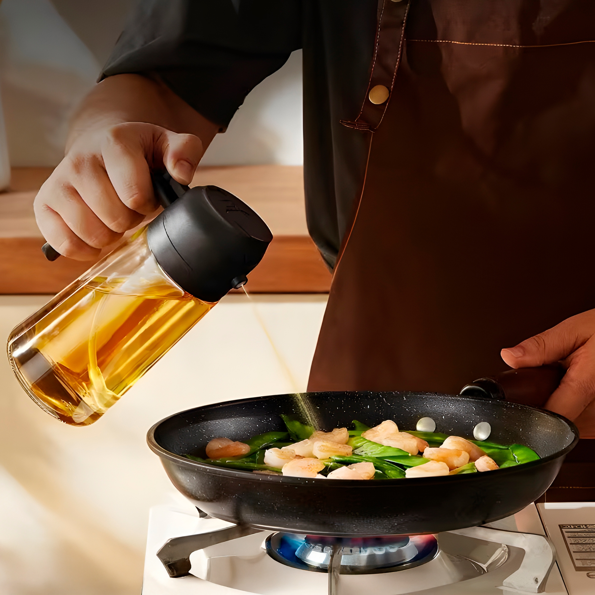 Dispensador Spray Aceite Aceitero 600 ML Vidrio Cocina Hogar 7