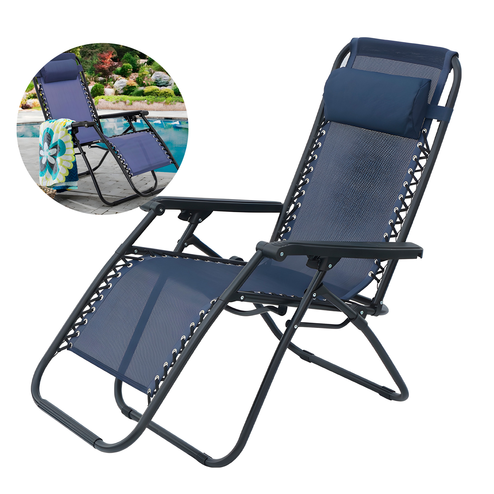 Silla Reposera Plegable Portátil Playa Camping Terraza Hogar Colores 14