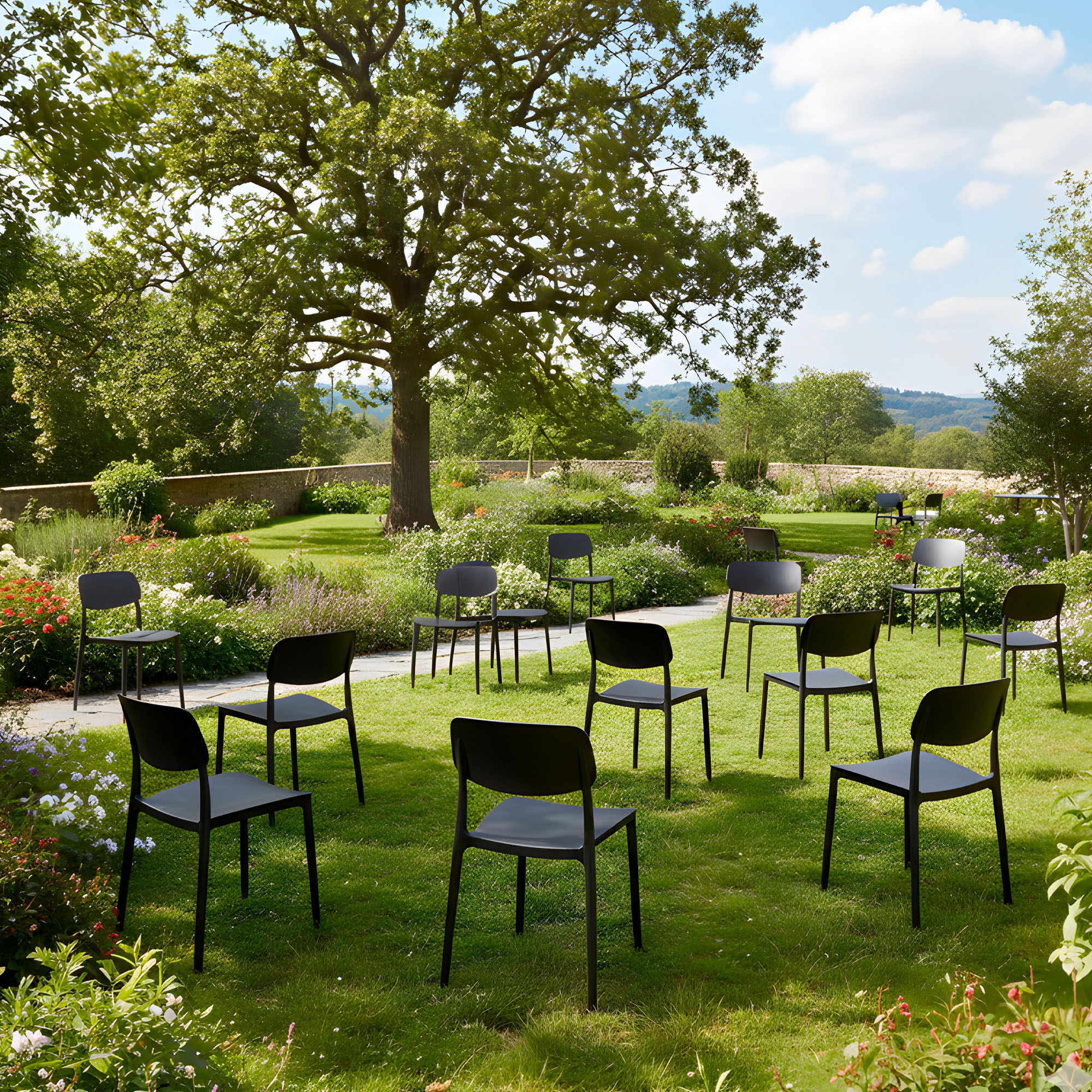 Sillas Oficina Plástico con respaldo Taburete Minimalistas Nórdica 4