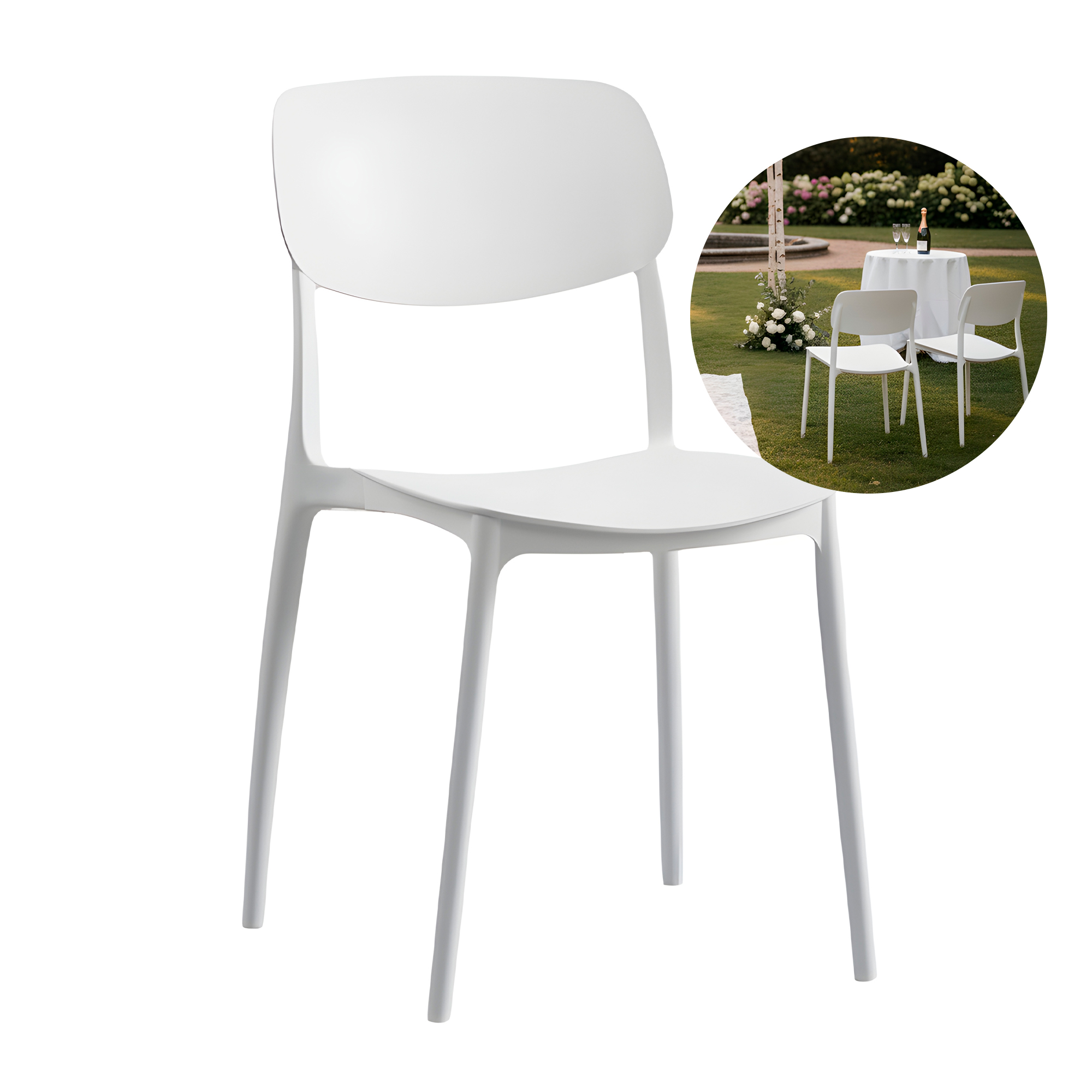 Sillas Oficina Plástico con respaldo Taburete Minimalistas Nórdica 6