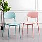 Sillas Oficina Plástico con respaldo Taburete Minimalistas Nórdica - Miniatura 19