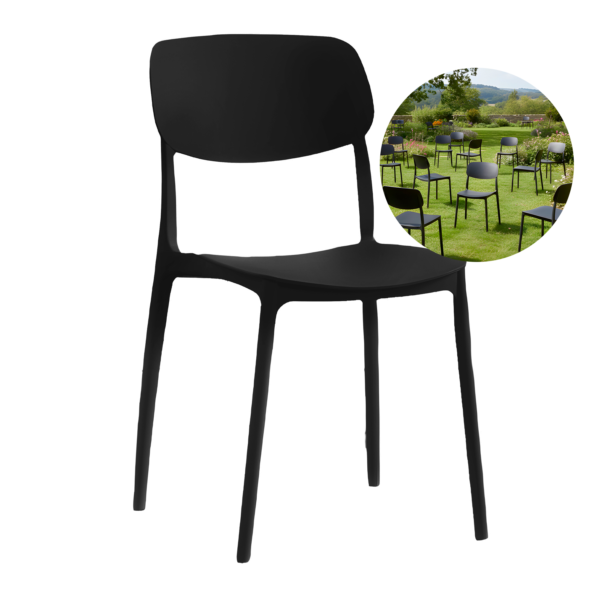 Sillas Oficina Plástico con respaldo Taburete Minimalistas Nórdica 21