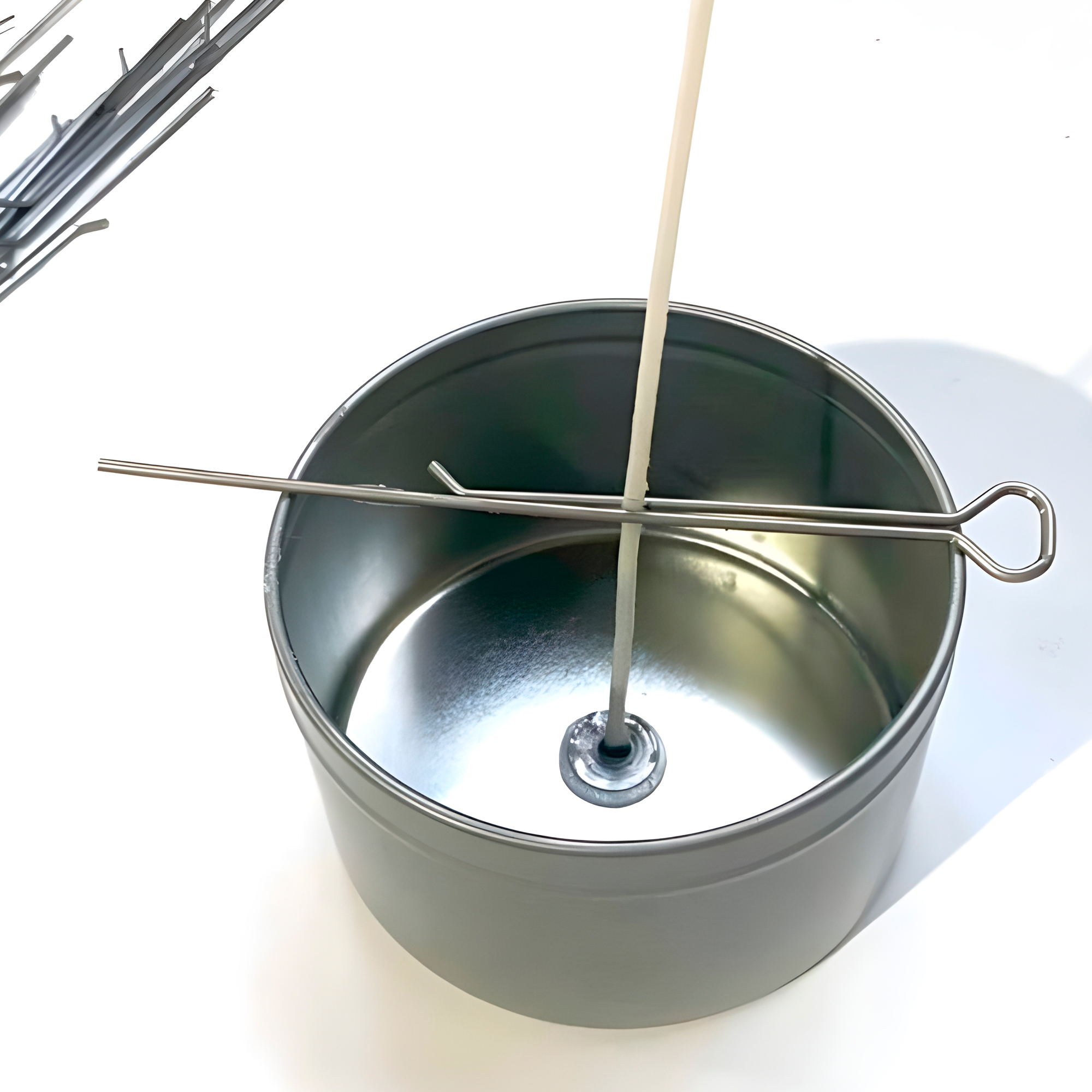 Pinzas Metálicas Soporte Centrar Mechas de Velas 11 CM 4