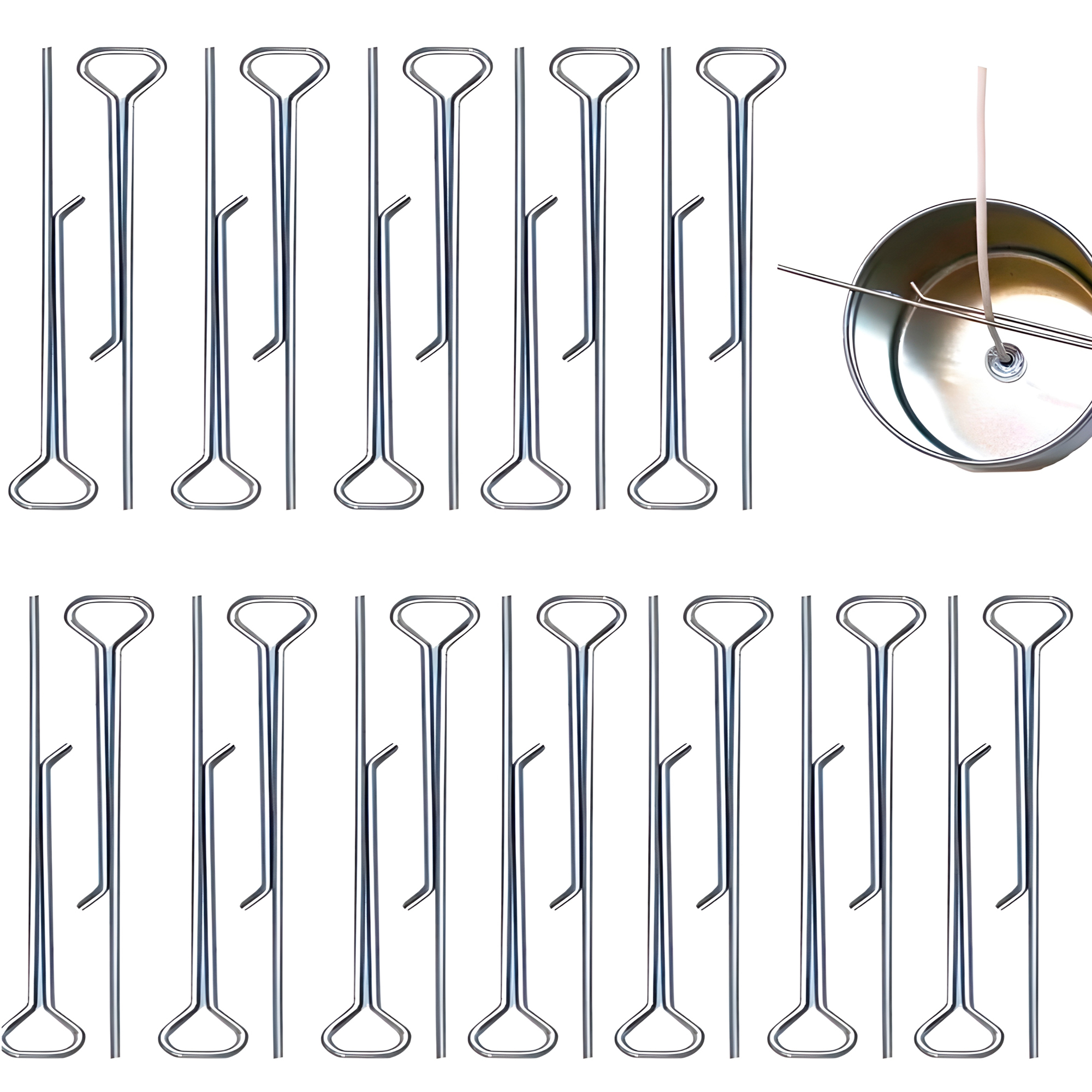 Pinzas Metálicas Soporte Centrar Mechas de Velas 11 CM 6