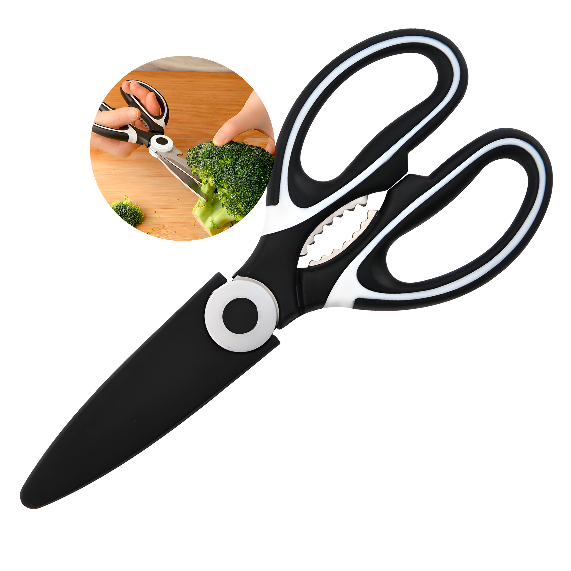 Tijera Cocina Alimentos Multiusos Cuchilla Acero Inoxidable 1