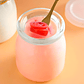 Frasco Vidrio Redondo Yogur 150ML Postres Gelatina Tapa plástica - Miniatura 5