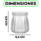 Frasco Vidrio Redondo Yogur 100ML Postres Gelatina Tapa plástica - Miniatura 2