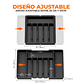 Cubertero Organizador Extensible Cubiertos Negro Cocina 8 Cajones - Miniatura 7