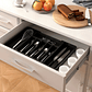 Cubertero Organizador Extensible Cubiertos Negro Cocina 8 Cajones - Miniatura 9
