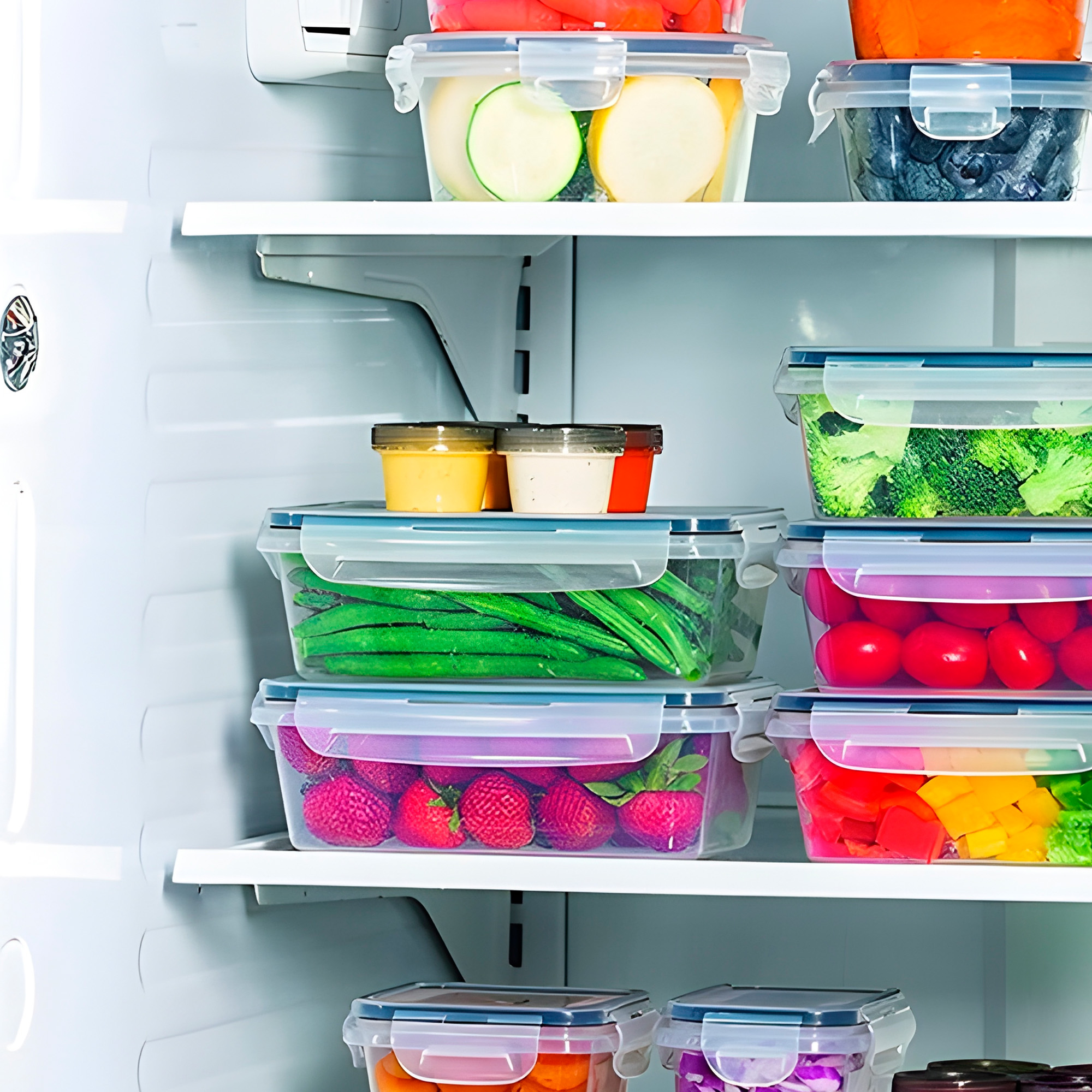 Set 24 Taper Potes Herméticos Plásticos Almacenamiento Cocina 3