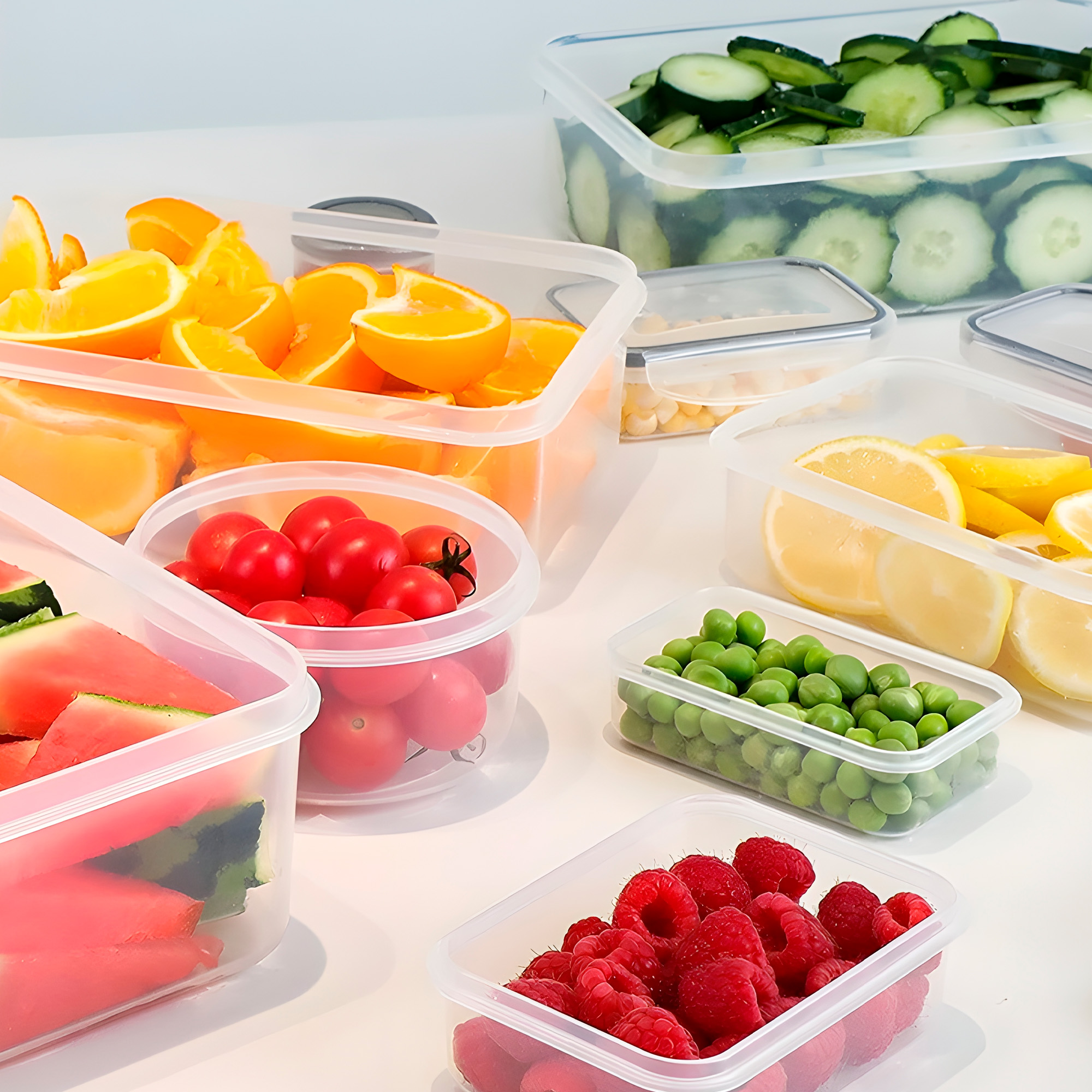 Set 24 Taper Potes Herméticos Plásticos Almacenamiento Cocina 4