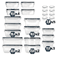 Set 24 Taper Potes Herméticos Plásticos Almacenamiento Cocina - Miniatura 7