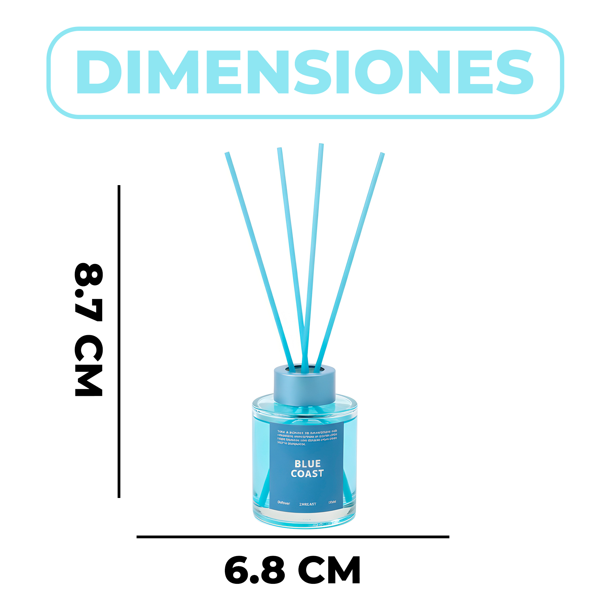Difusor Varillas Aromática Aceites Aromaterapia 120 ml 3