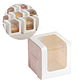 Caja Blanca Kraft Velas Dulces Tortas Cupcake Visor 8.5 X 8.5 CM - Miniatura 1