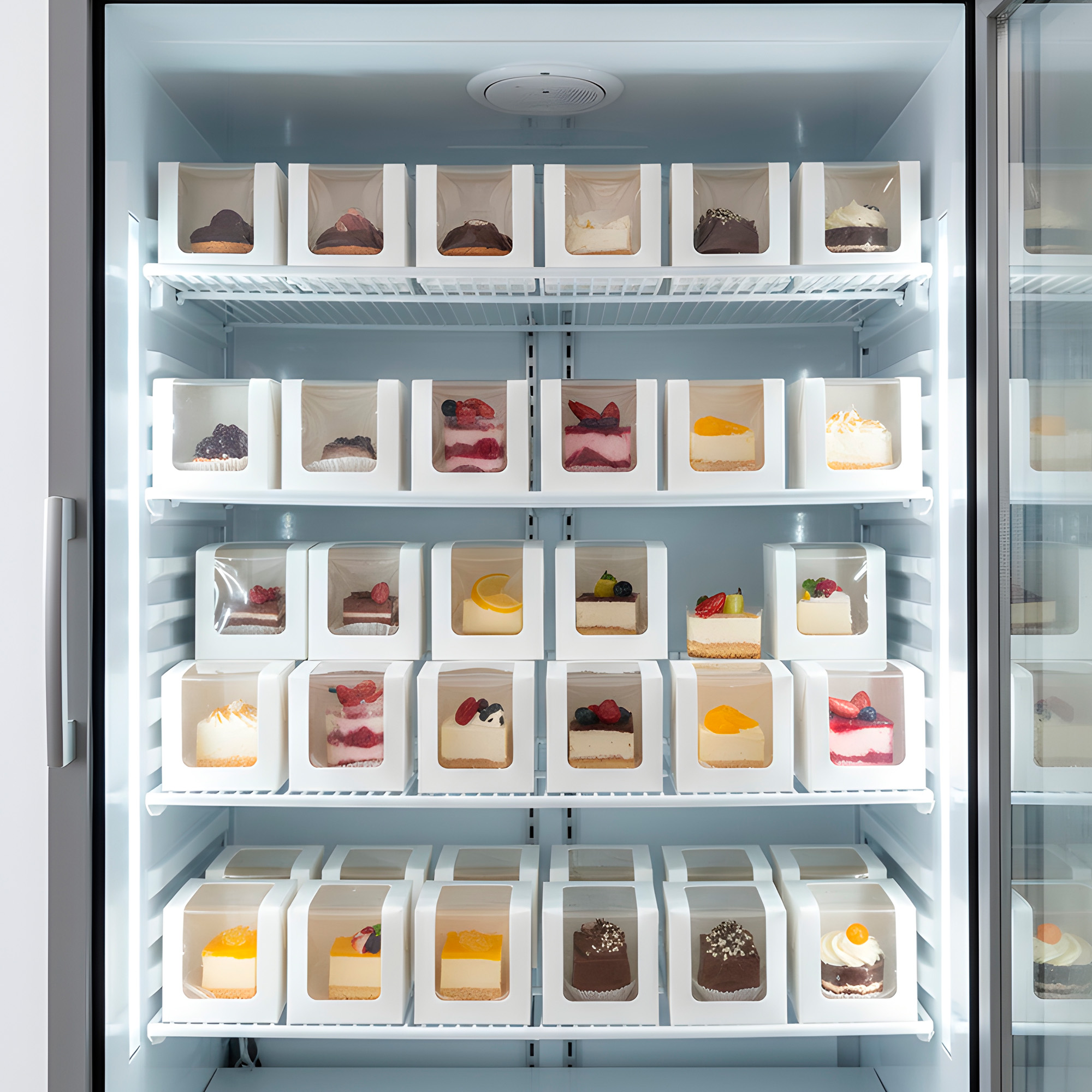 Caja Cajita Blanca Kraft Blanca Velas Dulces Tortas Cupcake Visor 11 X 11 CM 8