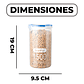 Taper Pote Redondo Hermético 1500ML Plástico Almacenaje bocadillo Snack - Miniatura 2