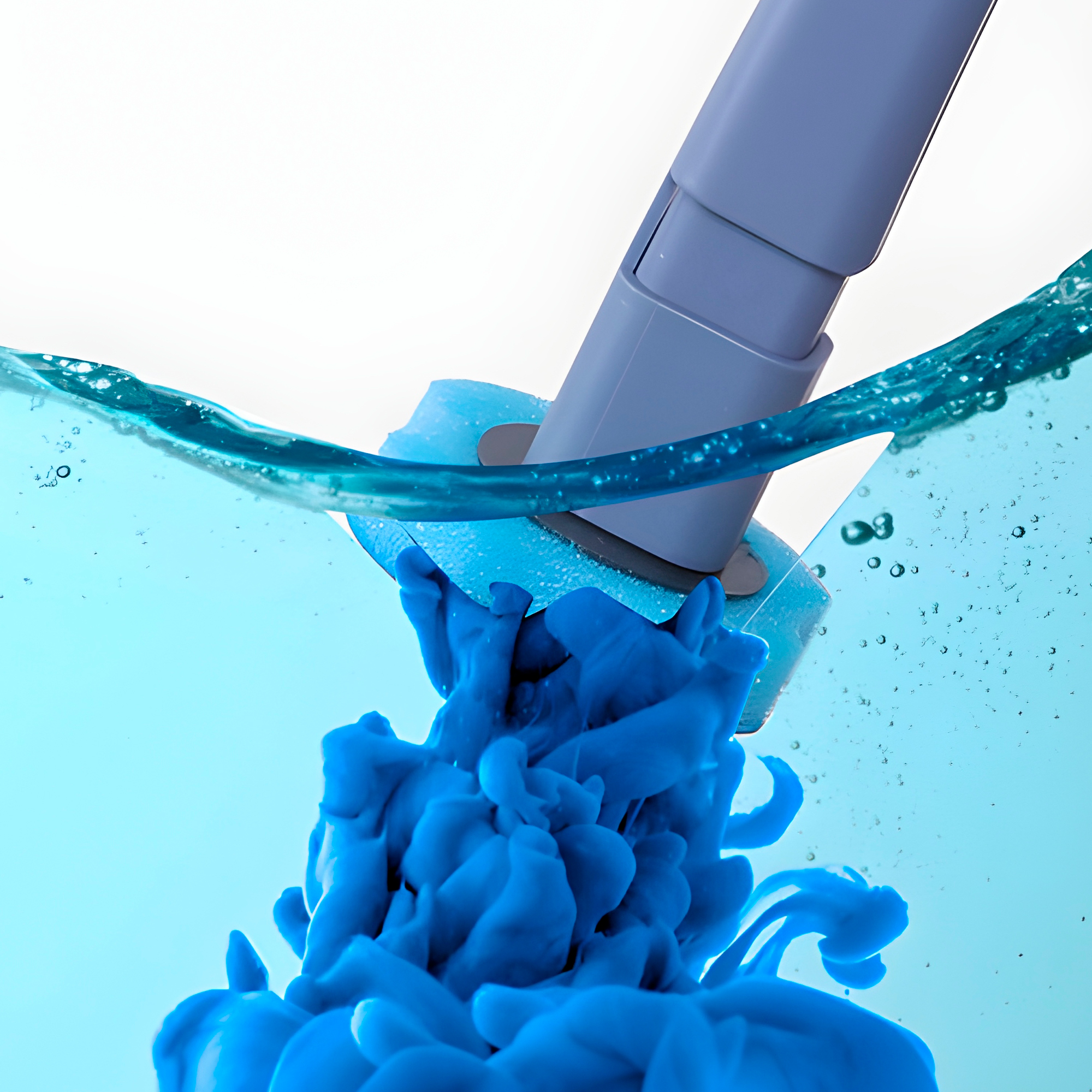 Escobilla Cepillo Baño Limpieza Inodoro + 8 Cabezales Azules 9