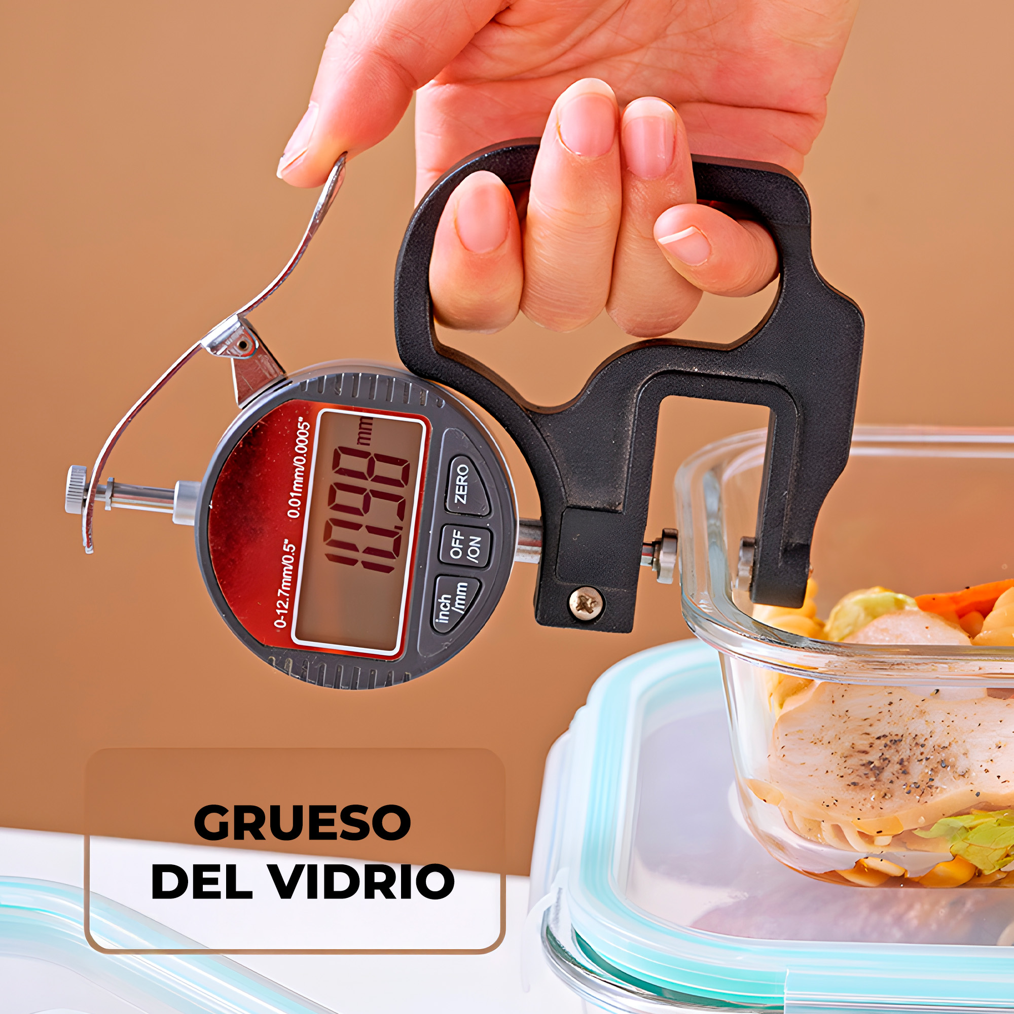 Set 3 Taper Contenedores Herméticos Pote Vidrio Alimento 370 ML 8