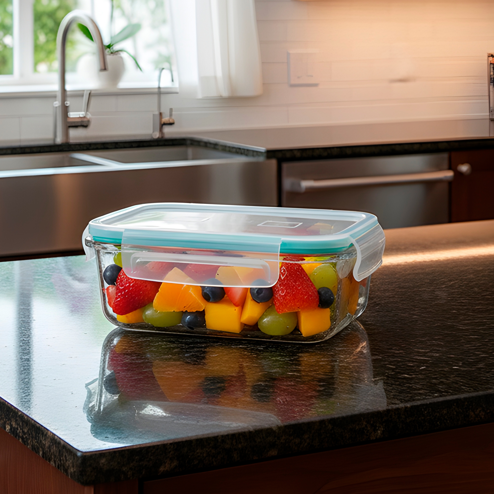 Set 3 Taper Contenedores Hermeticos Pote Vidrio Alimento 640 ML 9