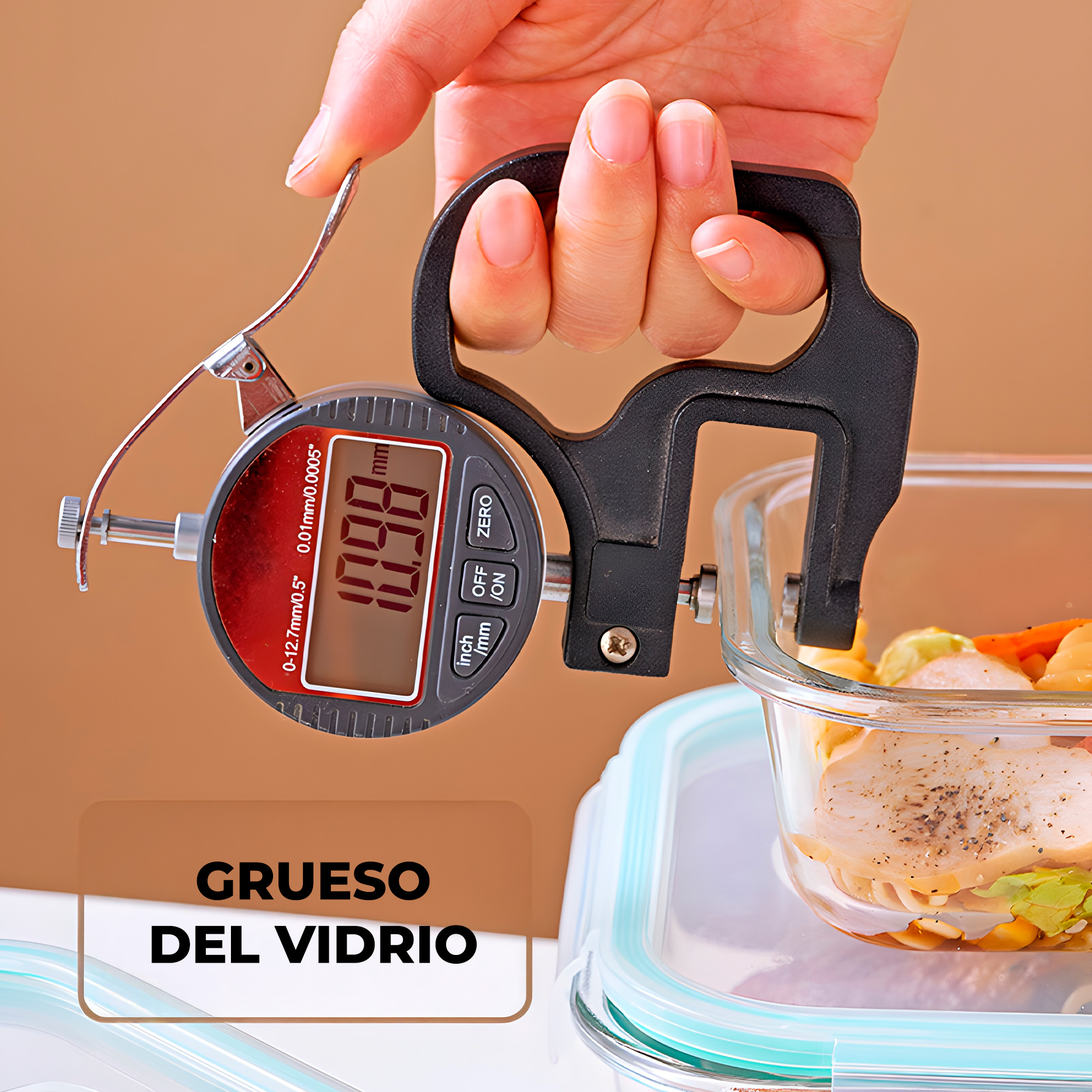 Set 3 Taper Contenedores Herméticos Pote Vidrio Alimento 1040 ML 3