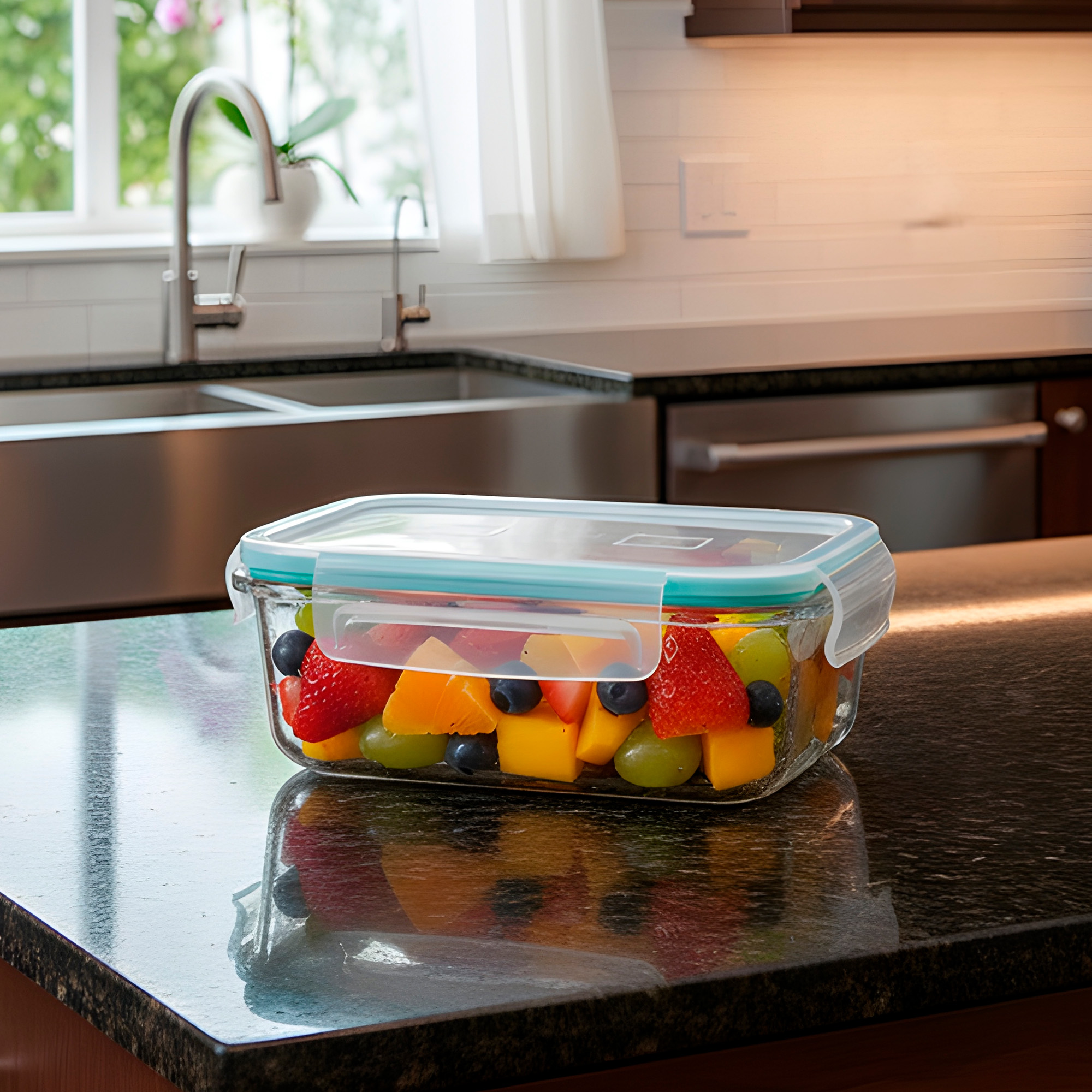 Set 3 Taper Contenedores Herméticos Pote Vidrio Alimento 1040 ML 7