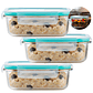 Set 3 Taper Contenedores Herméticos Pote Vidrio Alimento 1500 ML - Miniatura 1