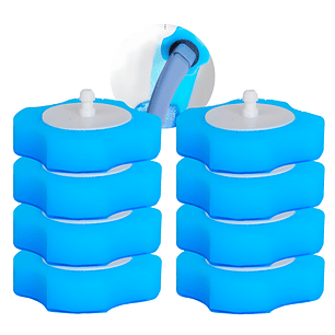 8 Cabezales Repuesto Baño Limpieza Inodoro Cepillo Hogar