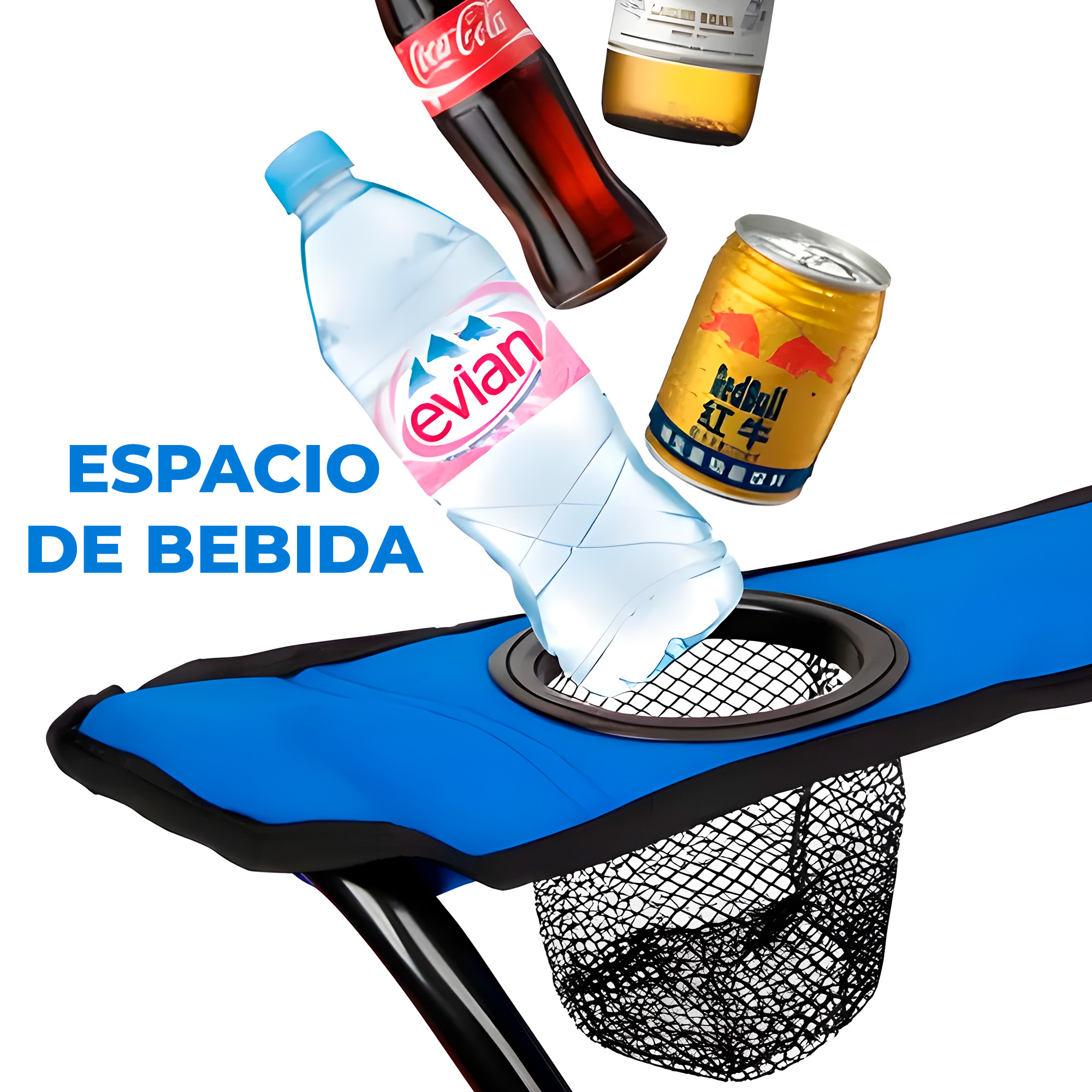 Silla Plegable Playa Exterior Camping Portátil 50X50X80 CM Colores 4