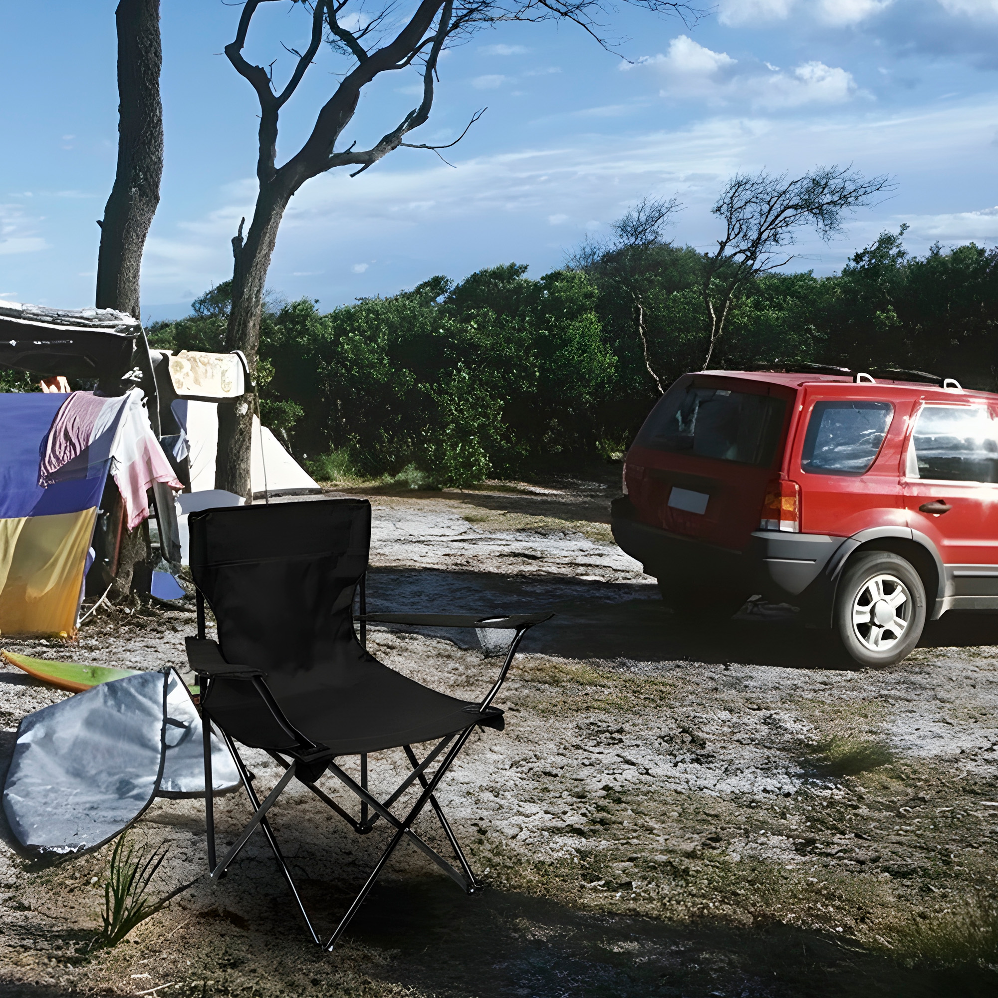 Silla Plegable Playa Exterior Camping Portátil 50X50X80 CM Colores 18