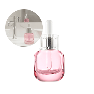 Frasco Vidrio Rosa Gotero Pipeta Gotario 15ML