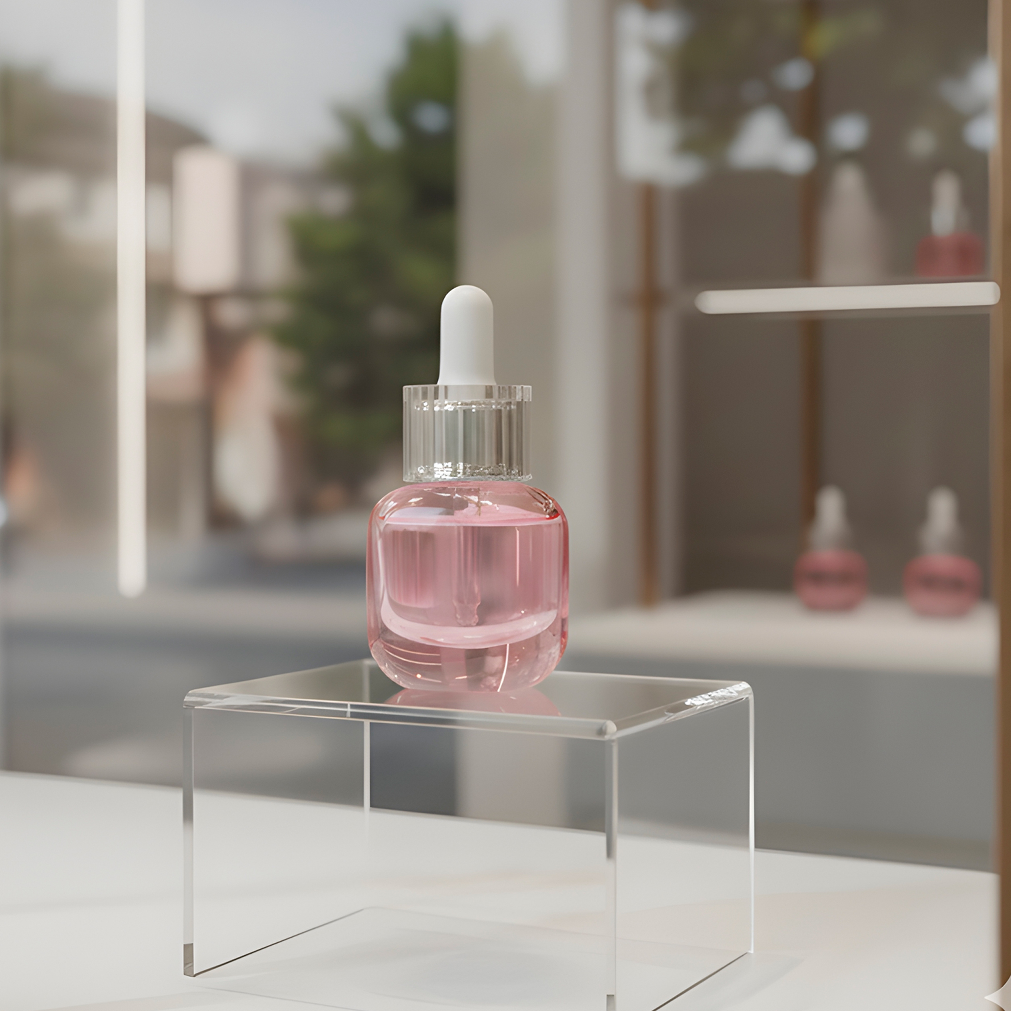 Frasco Vidrio Rosa Gotero Pipeta Gotario 15ML 4