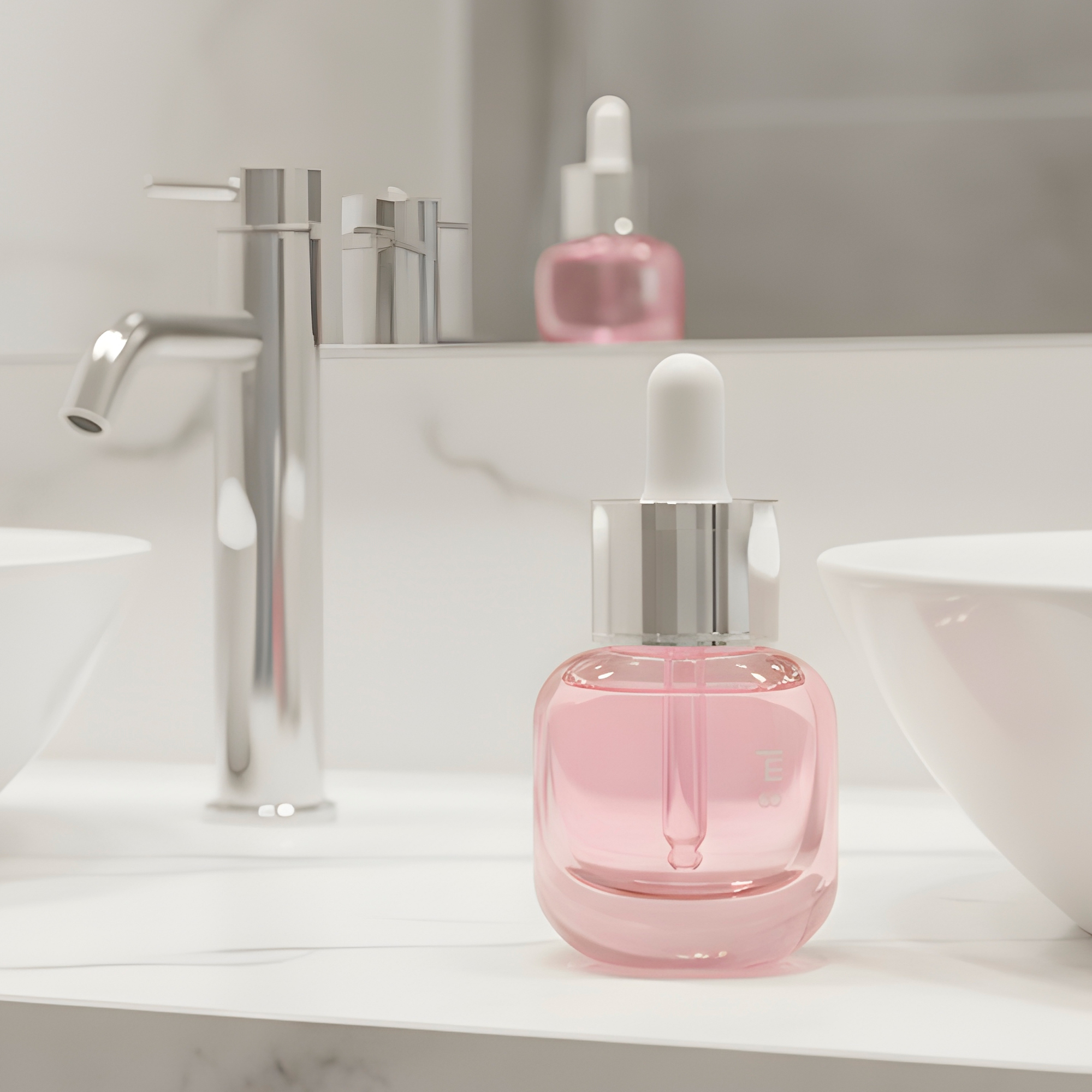 Frasco Vidrio Rosa Gotero Pipeta Gotario 15ML 7