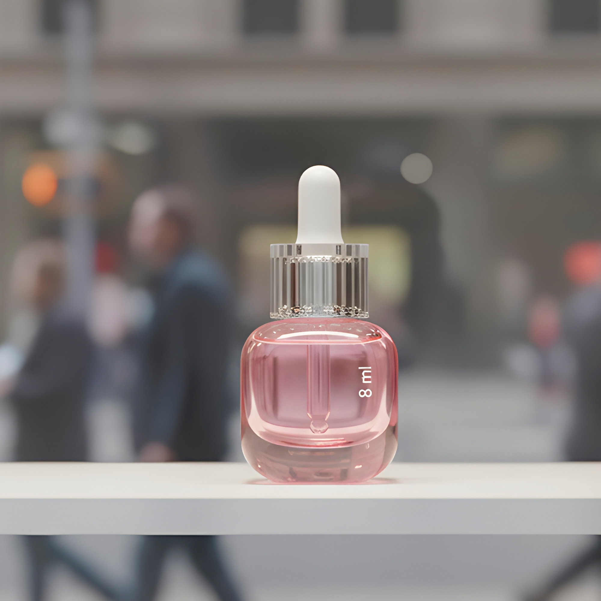 Frasco Vidrio Rosa Gotero Pipeta Gotario 15ML 10