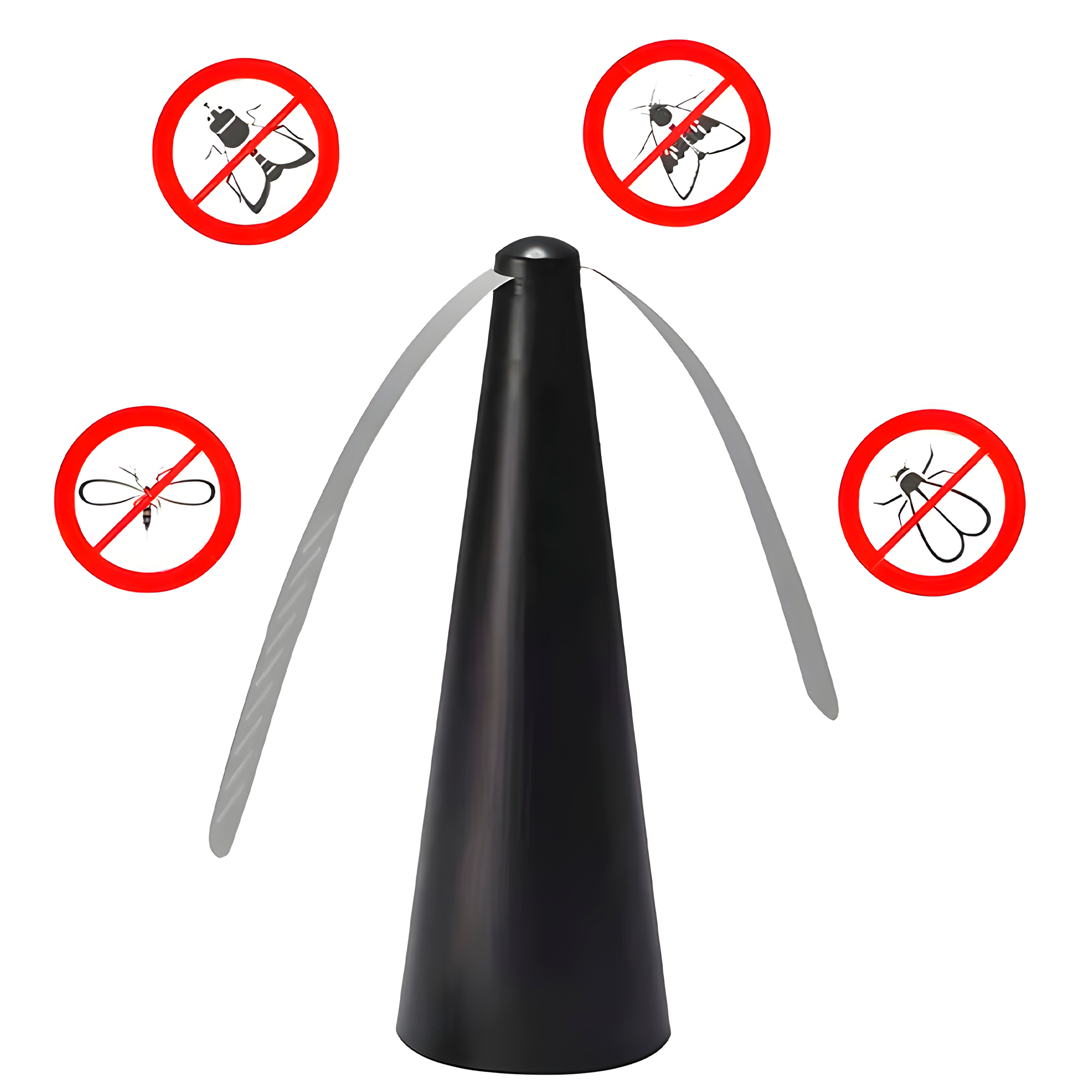 Ventilador Repelente Moscas Insectos Mesa Automático Colores Abanico  5