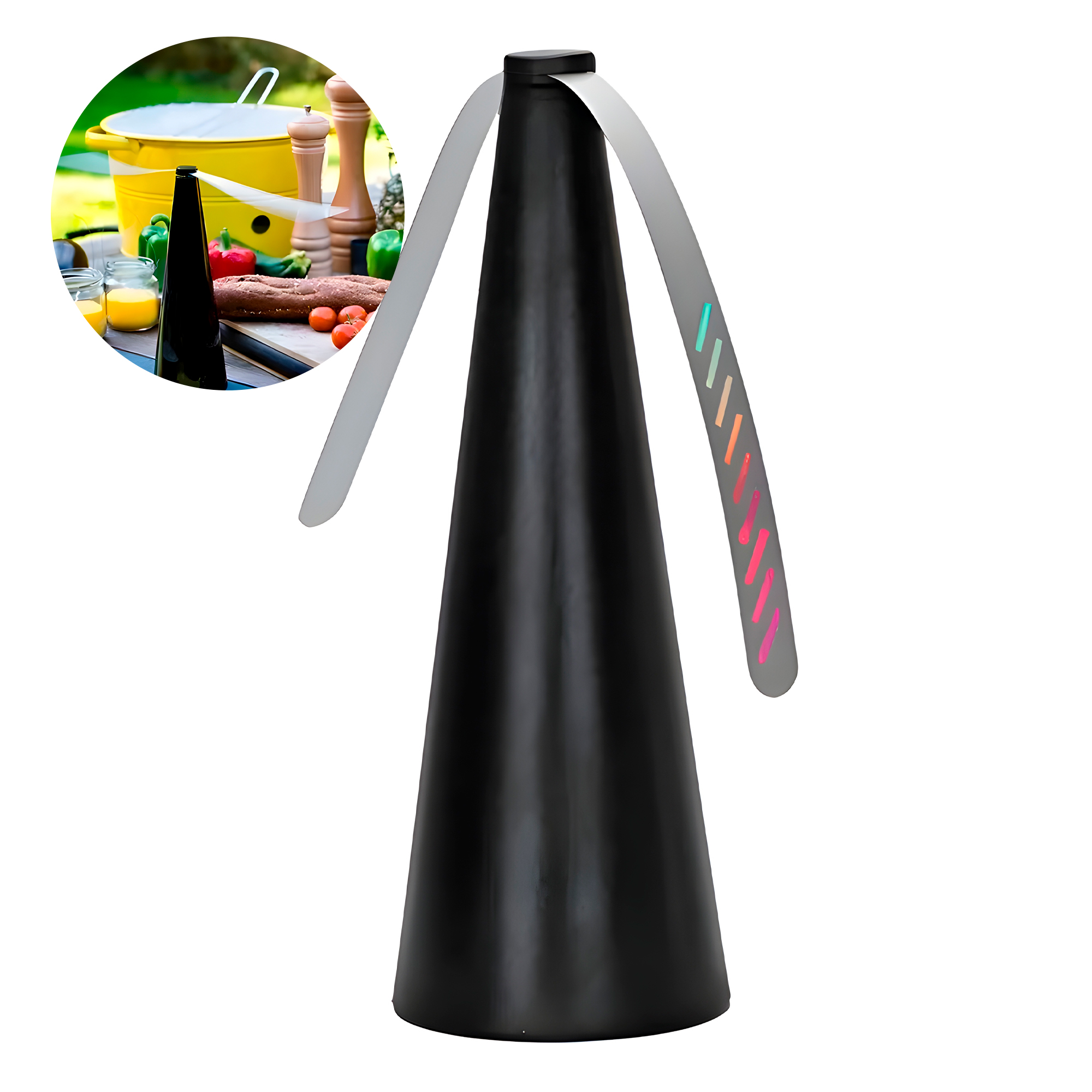 Ventilador Repelente Moscas Insectos Mesa Automático Colores Abanico  7