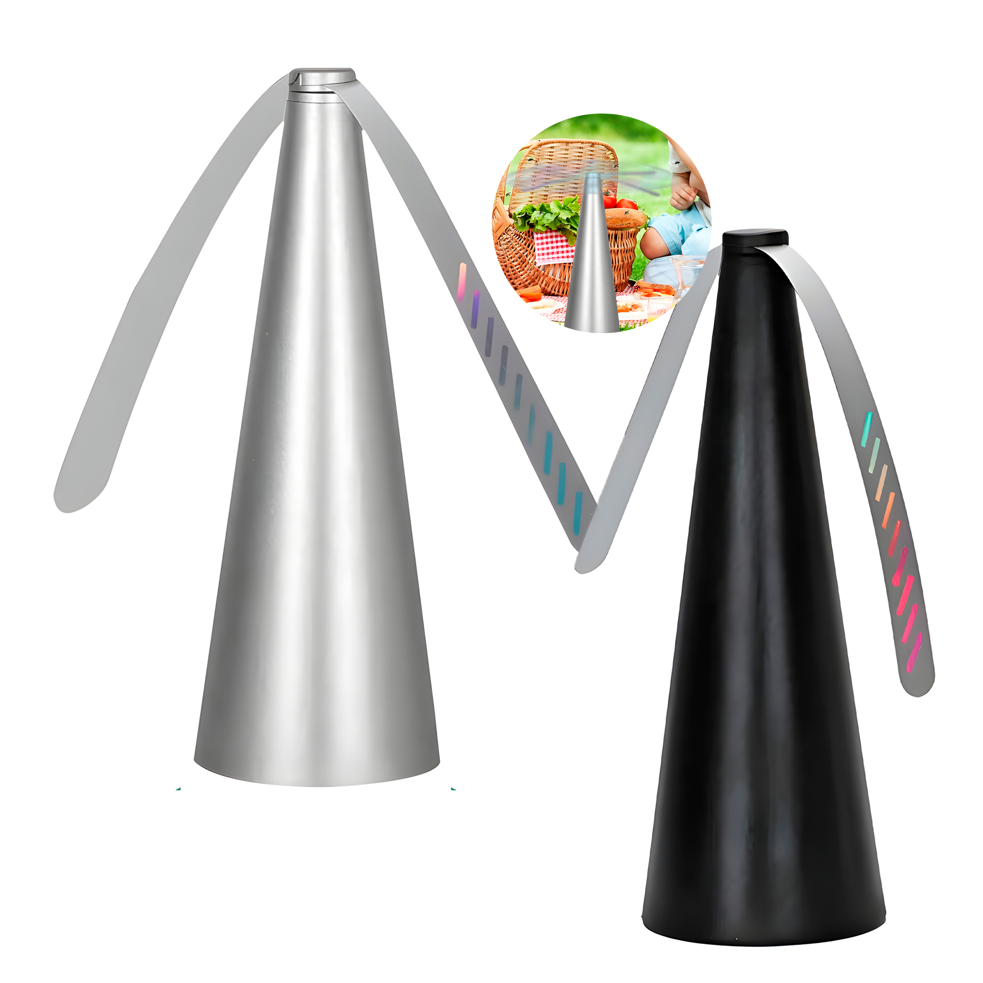 Ventilador Repelente Moscas Insectos Mesa Automático Colores Abanico  1