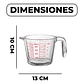 Taza Medidora 500 ML Cocina Vidrio Engrosado Transparente - Miniatura 2