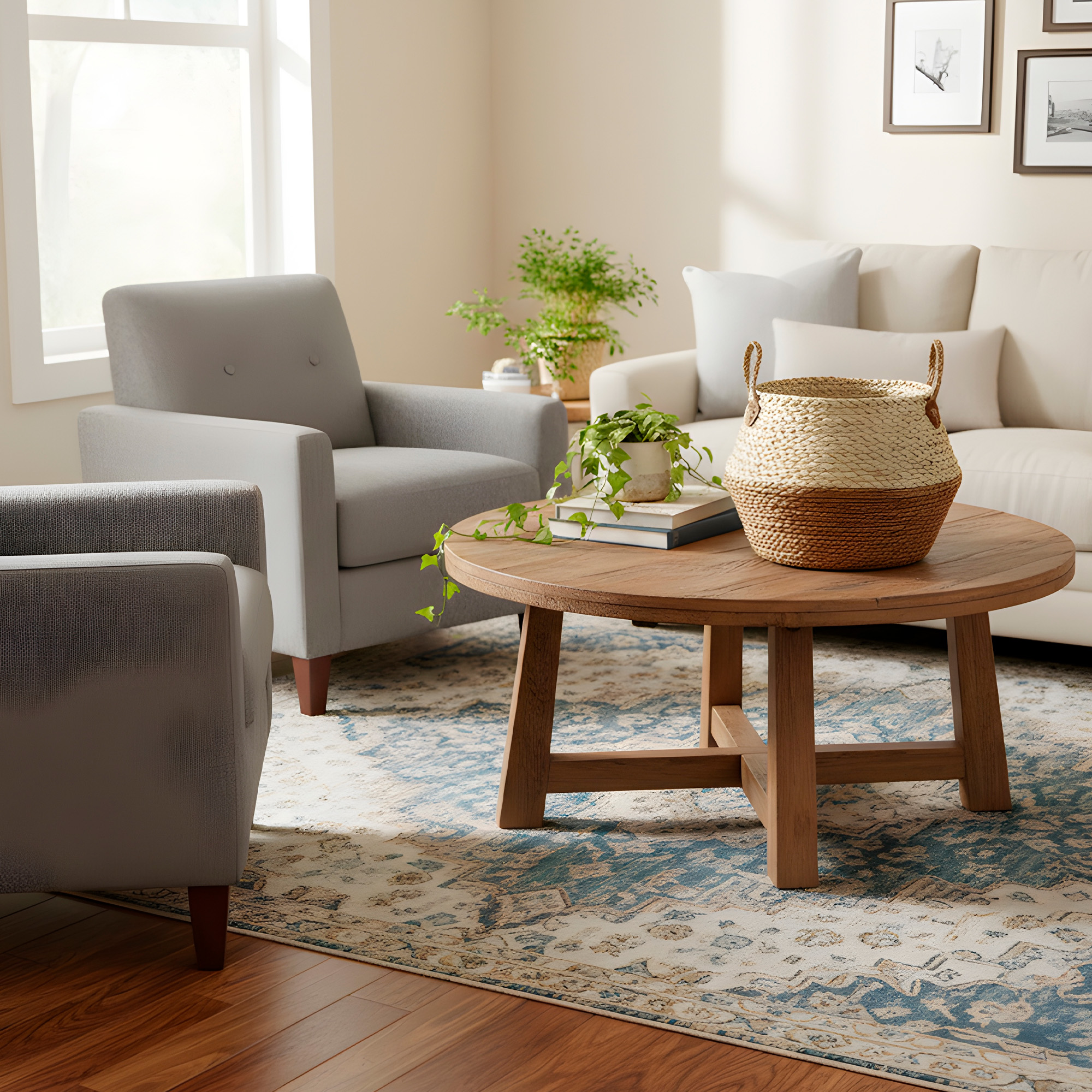 Canasto Macetero Yute Cesta Tejido Beige Hogar 26X22CM 7