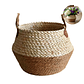Canasto Macetero Yute Cesta Tejido Beige Hogar 26X22CM - Miniatura 1