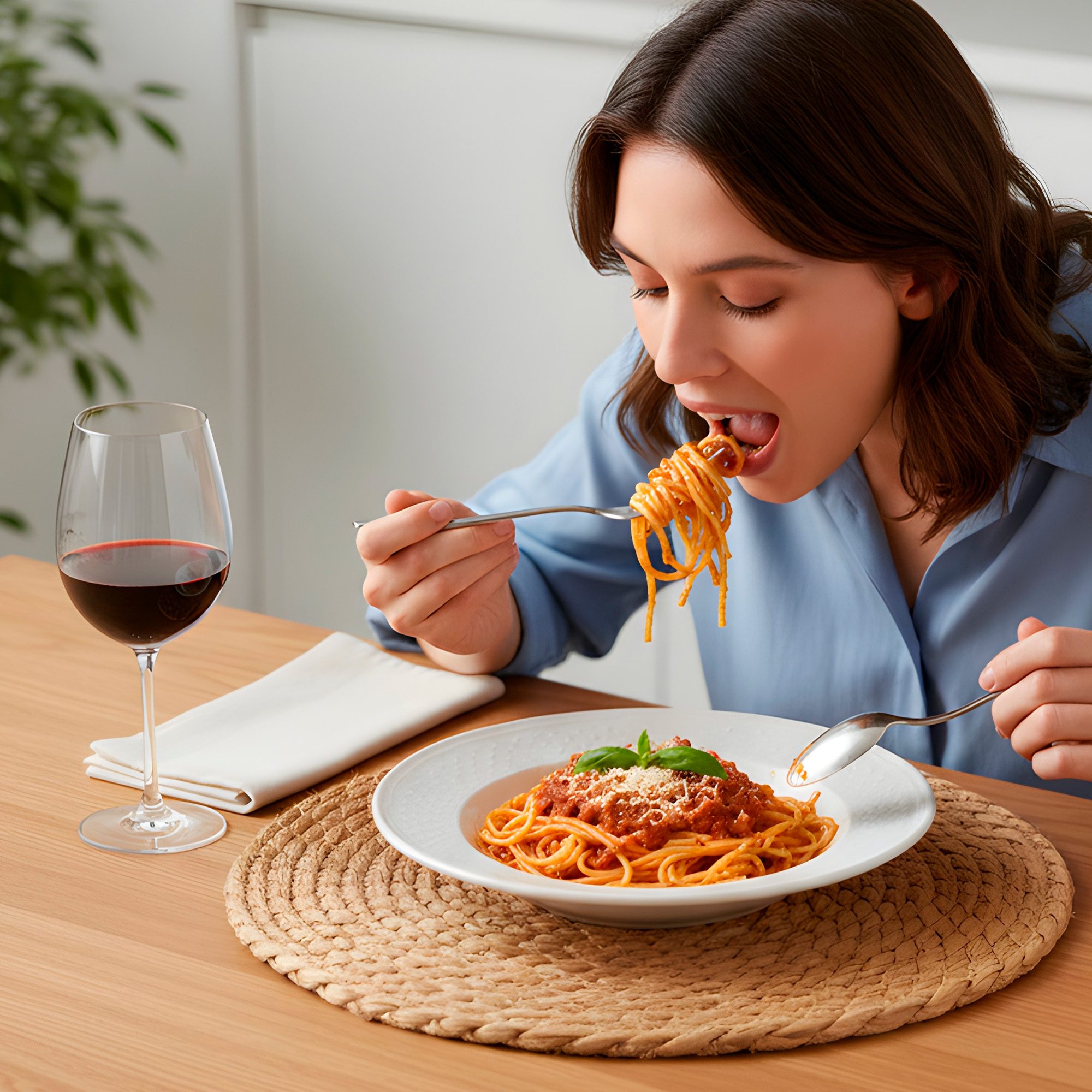 Individual Yute Redondo Fibra Natural 35CM Comedor Hogar 5